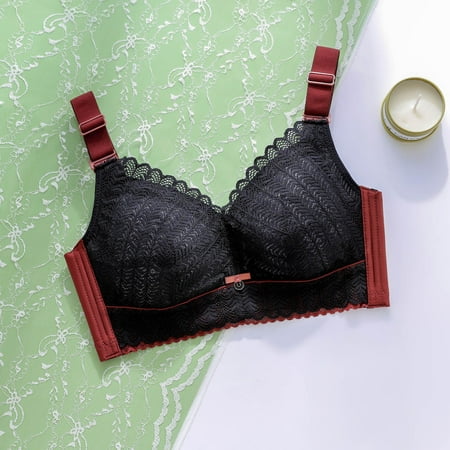 YEJIMAN Underwear for Women Push up Adjustable Bra Tube Top Anti Sagging Breast Plus Size No Wire Full Cup Lift Underwear Bro  Black Women Underwear Cotton  Polyester Cotton Underwear For Women