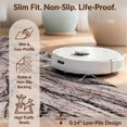 thumbnail image 6 of Design&I 2'x3' Washable Accent Rug Abstract Blush Veined Bordered Detail Swirls Gilded Cracked Pink Flowing Dynamic for Kitchen, Pet Station, Friendly & Non-Slip Built-In Grip, 6 of 7