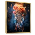 thumbnail image 2 of Designart "Serene Mystique of a Colorful Dreamcatcher II" Dream Catcher Floater Framed Wall Art Living Room, 2 of 7
