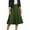 Green, variant on RUTAYY Women Pleated Midi Skirt For Everyday Casual Wear For Summer And Versatile Styling Options Solid Color Flowy Swing Skirts