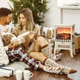 thumbnail image 7 of TURBRO Suburbs TS17Q Infrared Electric Fireplace Stove, 19" Freestanding Stove Heater with 3-Sided View, Realistic Flame, Overheating Protection, CSA Certified, for Small Spaces, Bedroom - 1500W Ivory, 7 of 7