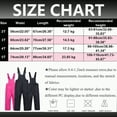 thumbnail image 3 of HCNTES Toddler Kids Snow Bib Overalls Waterproof Adjustable Straps Warm Winter Ski Pants for Outdoor Play(A01-Pink,4T), 3 of 4