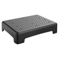 STRANDCHIC Shower Stool Black Plastic 1Set