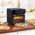 thumbnail image 3 of TINANA 10 QT Air Fryer Oven, 8 Preset Functions, LED Smart Touch Display, Oil-Less Cooking, Visible Window, Black, 3 of 7
