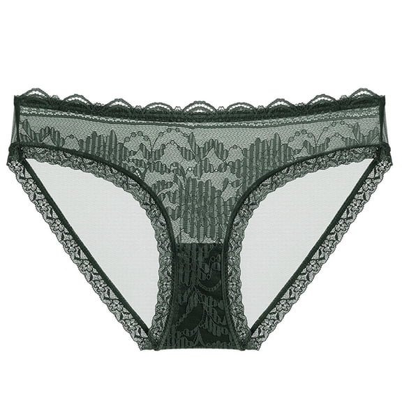 Jamicy Underwear French Thin Perspective Mesh Lace Underwear Cropping Hip Lifting Low Waist Underwear