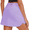 Lilac, variant on Tennis Skirts Zipper Pockets Golf Skorts for Woman 14" Elastic Waist Athletic Casual Mini Skort for Running