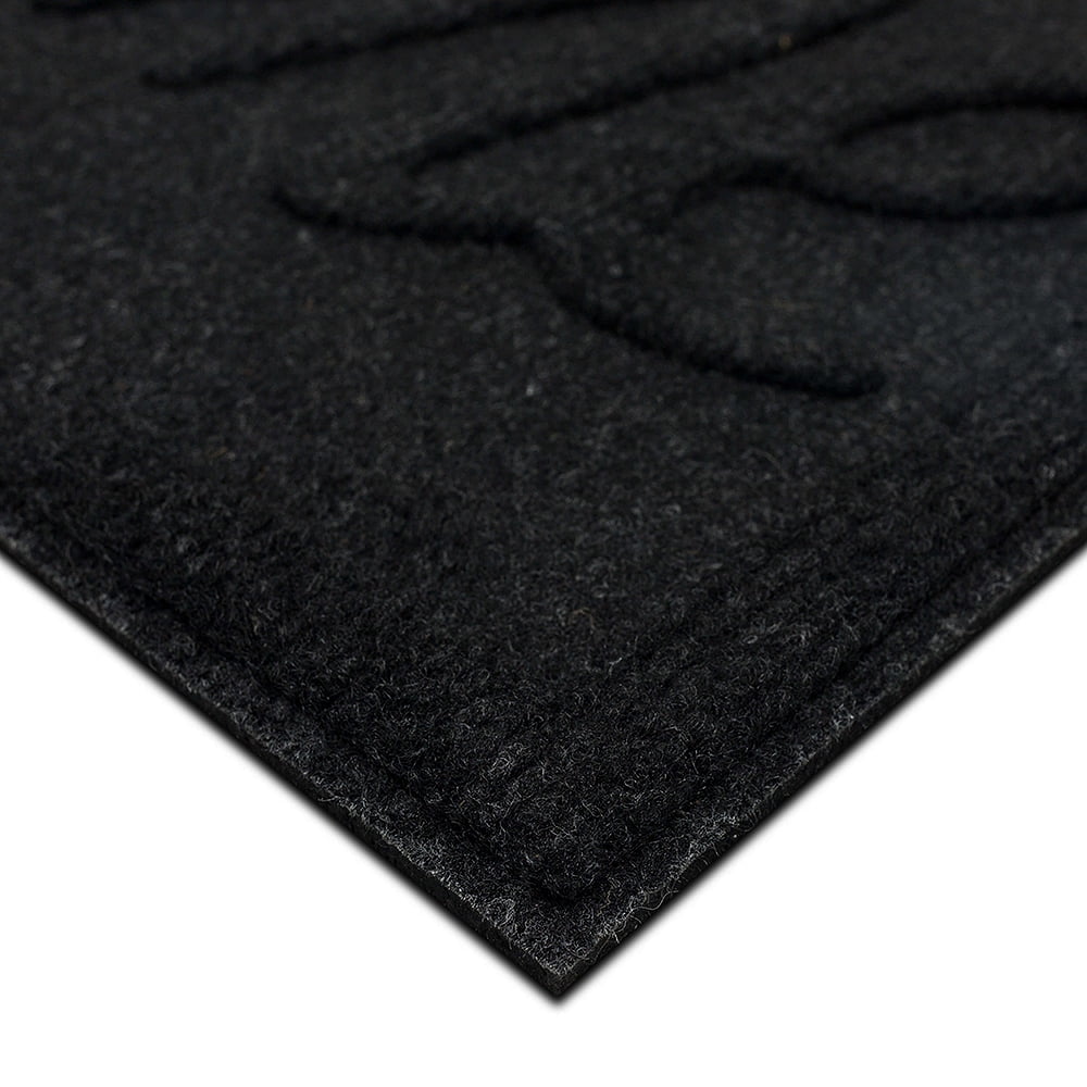 Mohawk Home Big Welcome Impressions Outdoor Polyester Door Mat, Onyx, 1' 6" X 2' 6"