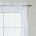 thumbnail image 2 of Haperlare Sheer Tier Curtains 27"W x 45"L French Light Filtering Half Window Voile Panel Drapes for Kitchen Cafe, White, 2 Panels, 2 of 6