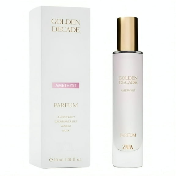 Zara Golden Decade Amethyst Women Perfume Luxurious Floral Citrus Scent & Warm Vanilla Caramel Fragrance Long-Lasting EDP Eau de Parfum 30ml (1.01 fl. oz)