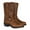 Yellow, variant on Men's Classic Western Cowboy Boots Square Toe Embroidered Side Zip Ankle Boots
