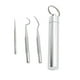 thumbnail image 2 of Juego grande de 3 uds de Palillos de dientes de acero inoxidable Macarena para limpieza oral, 2 of 8