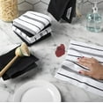 thumbnail image 2 of KITCHENAID Albany Dishcloth 8 Pack Set, Matte Black/White, 12"x12", 2 of 5