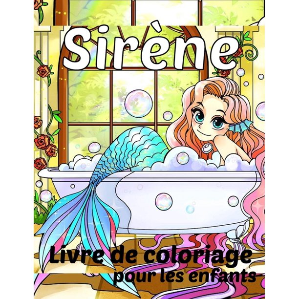 Sirene Livre De Coloriage Pour Les Enfants 100 Pages A Colorier De Sirenes Avec De Beaux Dessins Amusons Nous Paperback Walmart Com