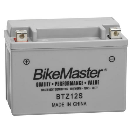 BikeMaster High-Performance Maintenance Free Battery BTZ12S for Honda PS250 Big Ruckus 2005-2008 Factory