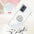 thumbnail image 4 of Case for Motorola Moto Edge 5G 2024 Case Glitter Liquid with Ring Kickstand, Cute Clear Flowing Quicksand Soft TPU Protective Grils Women Bling Case for Moto Edge 5G 2024 Colorful YBR, 4 of 14