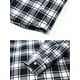 Innerwin Outwear Manches Longues Hommes Chemise Veste Hiver Vestes d'Affaires à Capuche Noir Blanc 2XL – image 5 sur 7