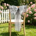 thumbnail image 5 of Chair Sashes Tulle Bow Ribbon, Satin Fabric Tie for Wedding Party Banquet Chair Back, Soft Reusable Polyester Wrinkle-Resistant, Versatile Event Decor for Birthday Shower Hotel, 5 of 6
