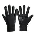 thumbnail image 2 of Guantes de invierno antideslizantes con dedos con pantalla táctil para pescar, esquiar, conducir, nieve Negro XL, 2 of 8