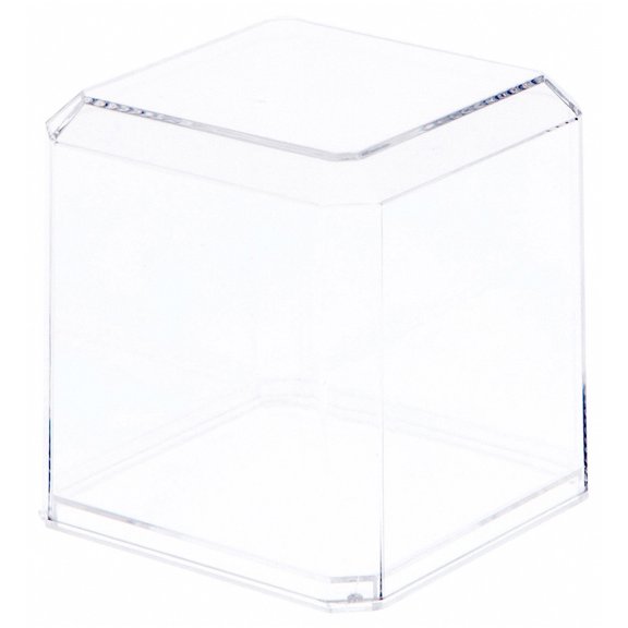 Pioneer Plastics 033C-UV Clear Plastic Baseball Display Case (UV Resistant), 3" W x 3" D x 3" H, Pack of 12