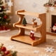 thumbnail image 1 of Estante de madera para tazas | Organizador de 3 niveles para tazas de café | Estante multifuncional para armario de cocina | 35 x 34 x 18 cm, ahorra espacio, 1 of 6