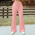 thumbnail image 3 of Women's Autumn/Spring Casual Loose Fit Wide Leg Pants With Pockets Falls Creek Pants Sweat Pants Women Casual plus Size Womens Cargo Pant Comfy Womens Pants Harem Pants for Women Comfy Pants Womens, 3 of 6