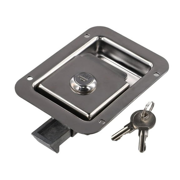 Travel Trailer Lock Stainless Steel RV Door Latch Heavy Duty Recessed Lock