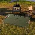 thumbnail image 6 of SunniMix Folding Camping Table Aluminum Alloy Beach Table for Picnic Yard Backpacking Green, 6 of 8