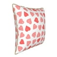 thumbnail image 2 of Kll Pink Hearts1 Decorative Throw Pillow Covers Velvet Soft For Couch Sofa Bedroom Living Room Outdoor -18"X18", 2 of 8