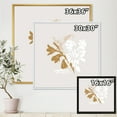 thumbnail image 4 of Designart 'Minimal Botanical Design In White and Brown' Traditional Framed Canvas Wall Art Print, 4 of 5