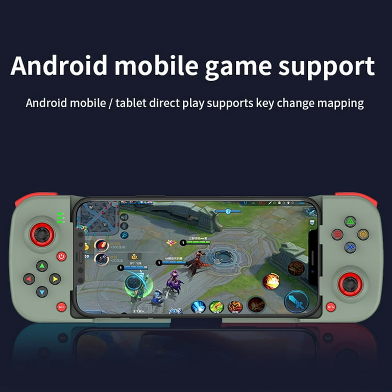 Mobile Gaming Controller for iPhone iOS Android PC, Wireless Gamepad  Joystick for iPhone 14/13/12/11, iPad, MacBook, Samsung Galaxy S22/S21/S20,  TCL, Tablet, Call of Duty, Apex, with Back Button 