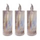 thumbnail image 1 of Lámpara de vela de plástico reutilizable con vela LED sin llama - Luces de noche para bodas, San Valentín, decoraciones navideñas B, 1 of 3