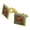 Gold, variant on Red Cardinal Bird On Branch Square Cufflink Set - Silver or Gold