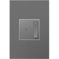 thumbnail image 1 of Legrand adorne sofTap Tru-Universal Dimmer Switch, 700W (Incandescent, Halogen, MLV, Fluorescent, ELV, CFL, LED), Magnesium Finish, Wall Plate Included, ADTP703TUM4, 1 of 2