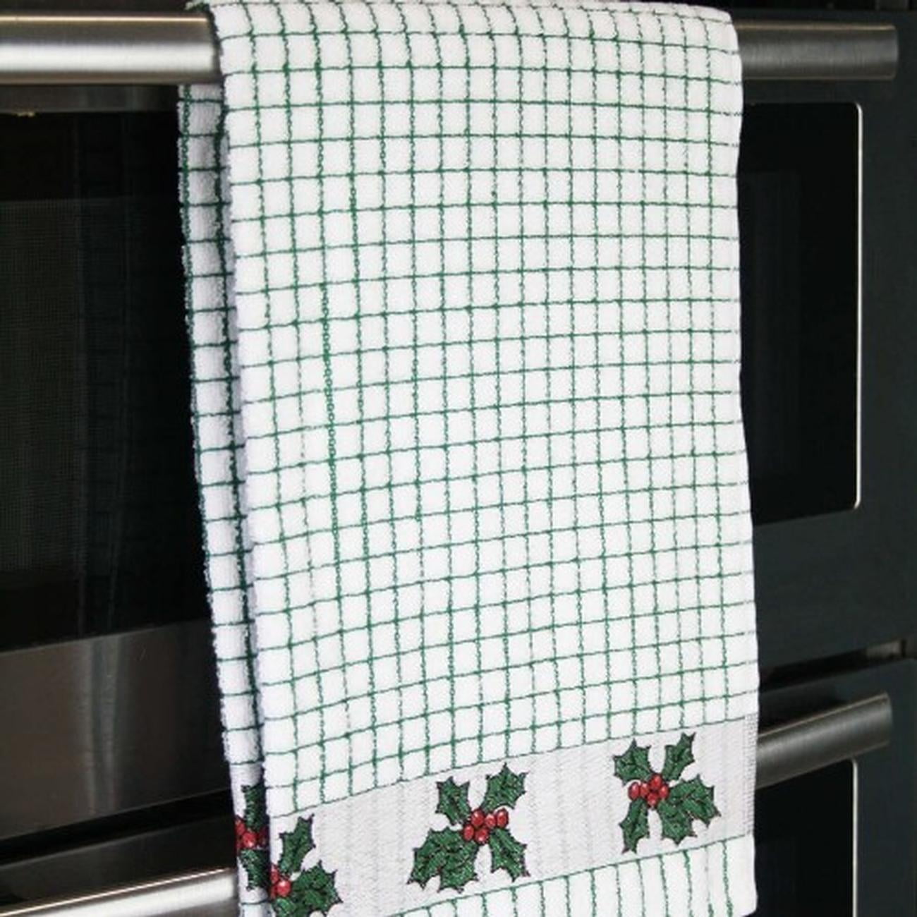 Samuel Lamont Poli-Dri 3-Piece Kitchen Tea Towel Set 100% Cotton Ultra Absorbent