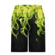 thumbnail image 4 of Pantalones Cortos de Cintura Elástica para Hombre con Bolsillos Pantalones Cortos de Longitud de Rodilla con Impresión de Llama, Pantalones de Playa Casuales con Cordón Elástico, 4 of 7