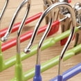 thumbnail image 2 of 5Pcs Pants Drying Rack Space Saving Drying Hanger with Metal Clip Stainless Steel Hanger for Pants Trousers  Light Blue Bold, 2 of 5
