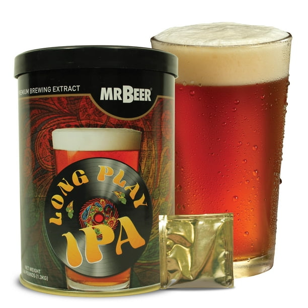 Mr. Beer Long Play IPA Craft Beer Refill Kit, Contains Hopped Malt