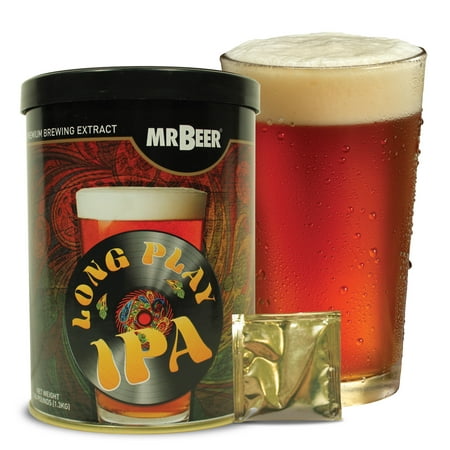 Mr. Beer Long Play IPA Craft Beer Refill Kit, Contains Hopped Malt Extract Designed for Consistent, Simple and Efficient