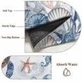 thumbnail image 6 of 5'x7' Area Rugs for Living Room Bedroom, Blue Turtle Coastal Washable Rug Carpet Runner Indoor Outdoor, Octopus Summer Beach Coral Starfish Seahorse Non Slip Floor Mats Area Rug for Kitchen, Nursery, 6 of 8