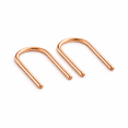 thumbnail image 2 of 14K Rose Gold Long Arc Smooth Wire Piercing Hook Earrings 18 Gauge Piercing Upside Down (14K Rose Gold Filled, Smooth Wire | 15mm), 2 of 3