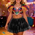 thumbnail image 2 of JAJAHO Layered Tutu For Girls Skirts Sequins Carnival Dance Party Skirt 1-9 Years Ballet Tulle Stylish Skirt, 2 of 7