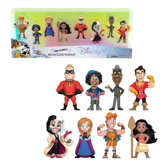 Disney100 Years of Relentless Pursuit Celebration Collection Limited Edition 8-piece Figure Pack