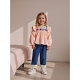 thumbnail image 4 of BemeyourBBs Boho Kids Toddler Baby Girl Spring Fall Summer Denim Outfits Infant Baby Clothes Bohemian Long Sleeve Floral Shirt Tops Tassle Jeans Pants Set, 4 of 9