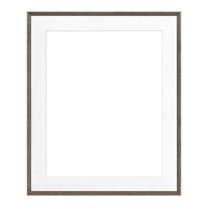 Framatic Woodworks 11x14" Old Barn Grey Hardwood Frame Matted for a 8x10" Photograph