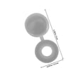 thumbnail image 2 of BEADCEST 100Ud Cubiertas Para Tornillos Plásticas Con Decorativo Gris Oscuro, 2 of 8