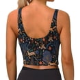 thumbnail image 3 of Lsque fall fox deer bird Printed Women'S Sports Bra, Compression, Moisture Wicking, High-Impact Sports Bra For Women,Supportive sports bra-XX-Large, 3 of 9