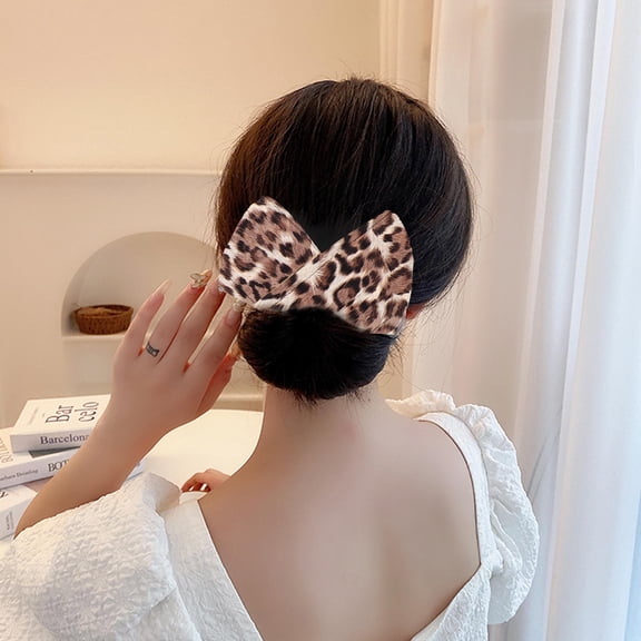 COMPUKAS Set of 3 Elastic Bowknot Hairbands for Hair Tying, Soft and Comfortable, Assorted Colors for Women and Girls