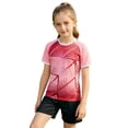 thumbnail image 4 of OSOLU Children Boys Girls Outfits Football Sports Quick Drying Training Basketball Tracksuit Shorts and Short Sleeve T-Shirts Sportsuit Travel Classic Clothing Sets, 4 of 6