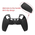 thumbnail image 3 of 2X para PS5 la Cubierta Protectora de Silicona del Controlador de Juegos para PS5 la Cubierta del Manejar Antideslizante (Negro), 3 of 6