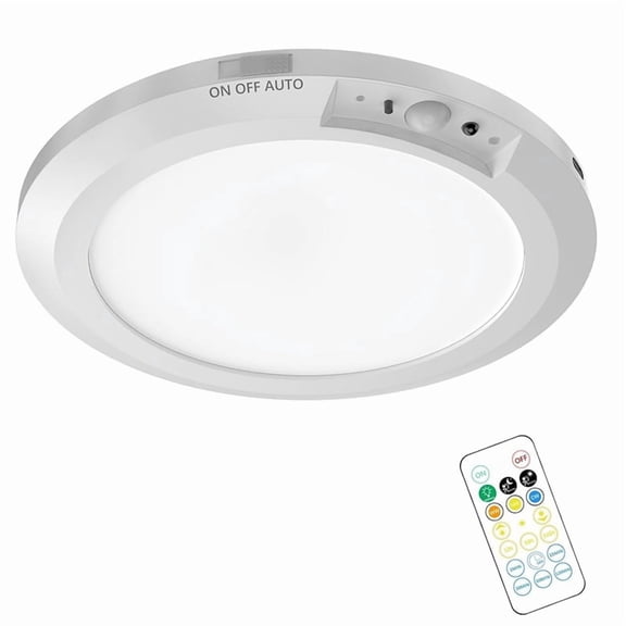 Ceiling Light, Rechargeable Motion Sensor Lights Indoor, Magnetic Ceiling Lamp with 3 Dimmable Color Remote Control